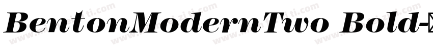 BentonModernTwo Bold字体转换